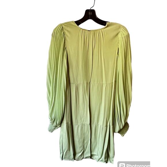 ALICE + OLIVIA Antonette Pleated Long Sleeve Dress Size S NWT - Picture 11 of 14